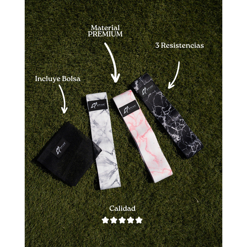 Bandas Elasticas Set 3 Bandas De Resistencia Spikeactivewear