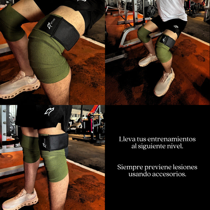 Rodilleras Elastica Venda Gym Cinta Crossfit Spike