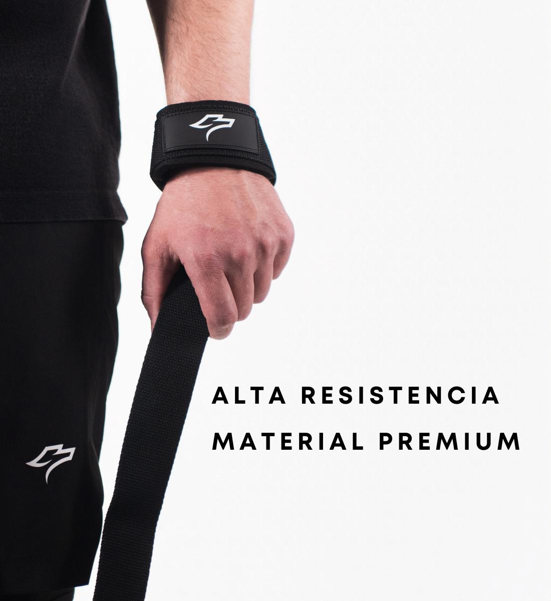 Correas de Levantamiento Negro Straps Gym  Ergonómicas para Entrenamiento Intenso y Comodidad Máxima Spike Activewear