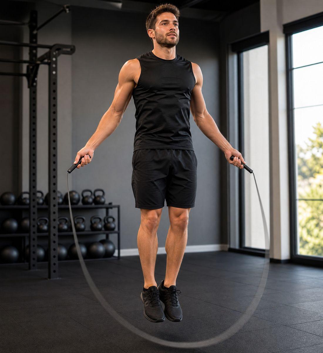 Cuerda Para Saltar Ajustable Cardio Fitness y Entrenamiento Funcional Ideal para Sesiones de Saltos y Rutinas de Ejercicios Spike Activewear
