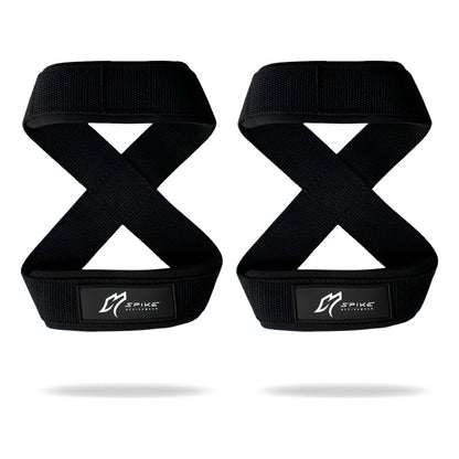 Straps 8 Para Gym Pesas Crossfit Spike Activewear Negro