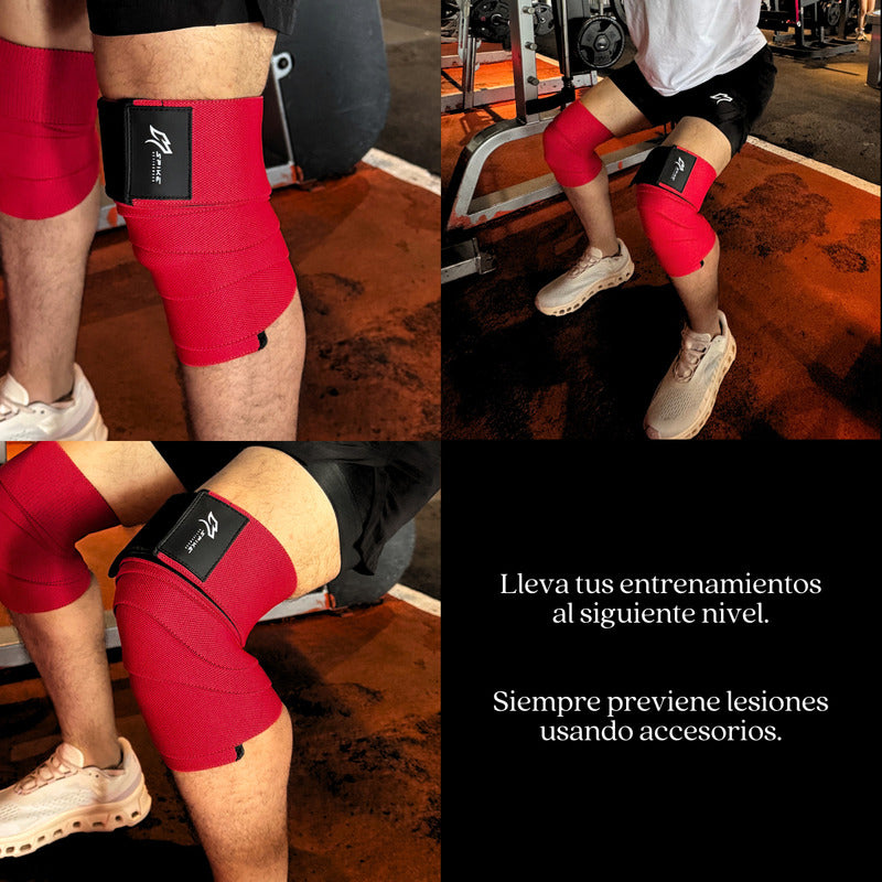 Rodilleras Elastica Venda Gym Cinta Crossfit Spike