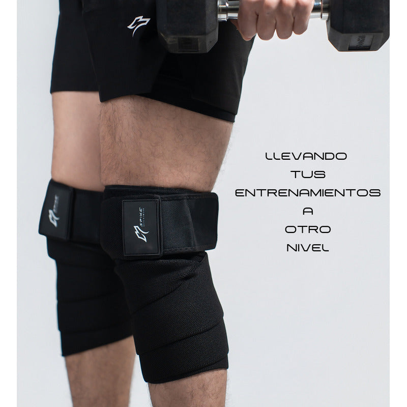 Rodilleras Elastica Venda Gym Cinta Crossfit Spike