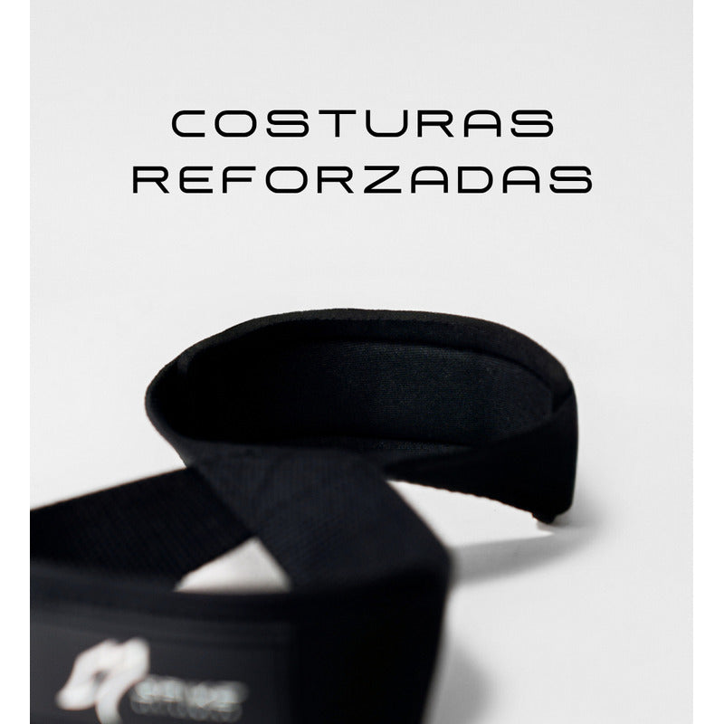 Straps 8 Para Gym Pesas Crossfit Spike Activewear Negro