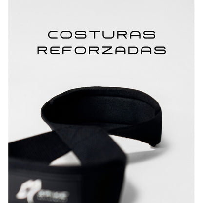 Straps 8 Para Gym Pesas Crossfit Spike Activewear Negro