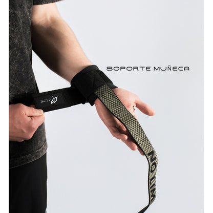 Muñequeras Straps Gym 1 Par Spike Activewear Gris