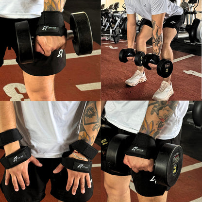 Straps 8 Para Gym Pesas Crossfit Spike Activewear Negro