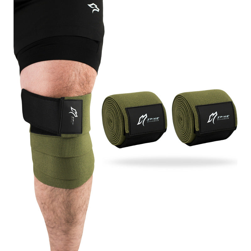 Rodilleras Elastica Venda Gym Cinta Crossfit Spike