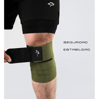 Rodilleras Elastica Venda Gym Cinta Crossfit Spike