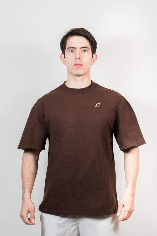 Playera Oversize Cafe