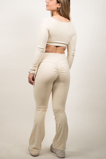 Leggin Beige Acampanado