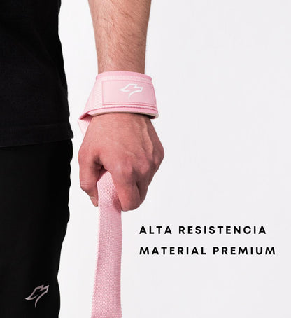 Correas de Levantamiento Rosa para Gimnasio Straps y Diseño Ergonómico para Máxima Comodidad y Soporte Spike Activewear