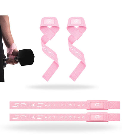 Correas de Levantamiento Rosa para Gimnasio Straps y Diseño Ergonómico para Máxima Comodidad y Soporte Spike Activewear