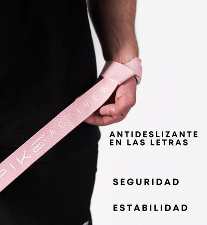 Correas de Levantamiento Rosa para Gimnasio Straps y Diseño Ergonómico para Máxima Comodidad y Soporte Spike Activewear